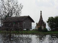 Pagoda on a small island